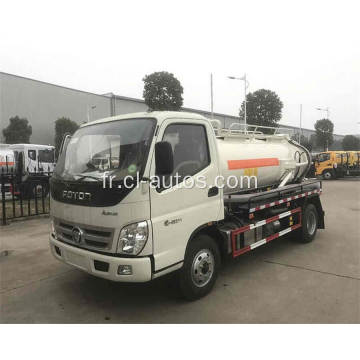 Foton 3cbm Fecal Eggor Septic Aspiration Tank Truck